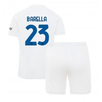 Inter Milan Nicolo Barella #23 Auswärts Trikotsatz Kinder 2023-24 Kurzarm (+ Kurze Hosen)